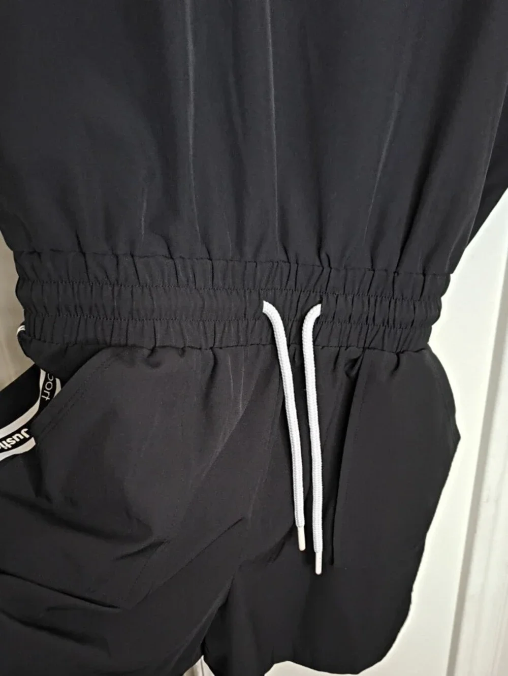Justice Black Sleeveless Athletic Romper